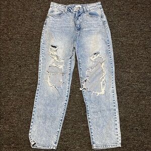 Distressed Light Blue Women's Jeans